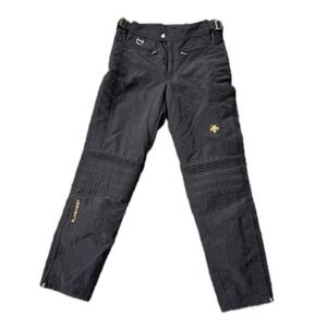 VTG 90s Y2K Descente Ski Snowboard Pants Size 32 /30 Black Radiant Entrant Retro